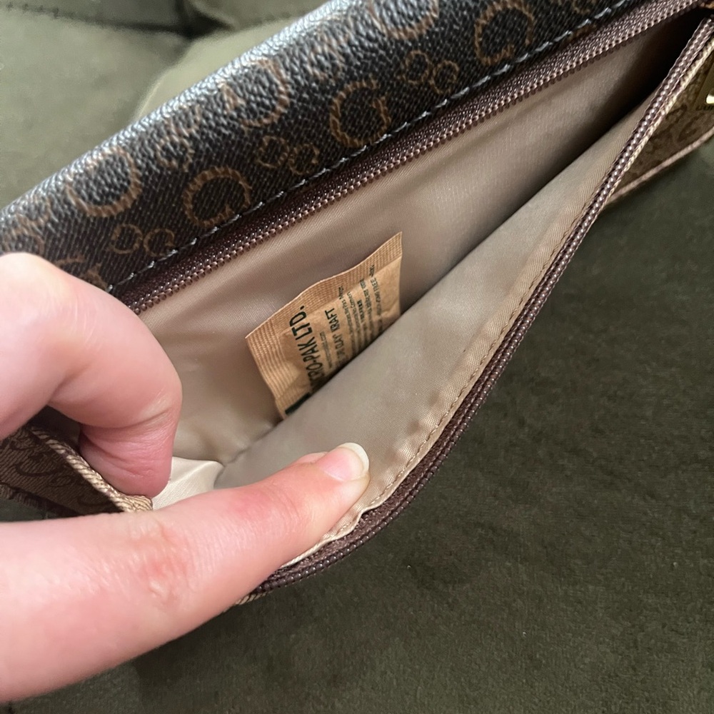 GUESS Signature Brown and Tan Wallet - Picture 3 of 5